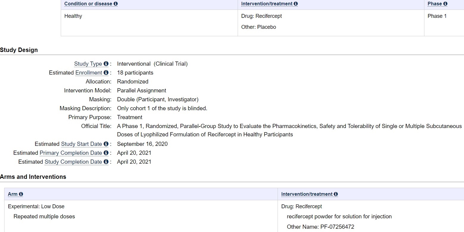 phase 1 recifercept
